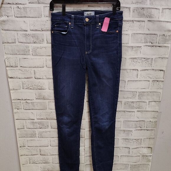 PAIGE Blue Skinny Jeans Premium Fit - Picture 1 of 3